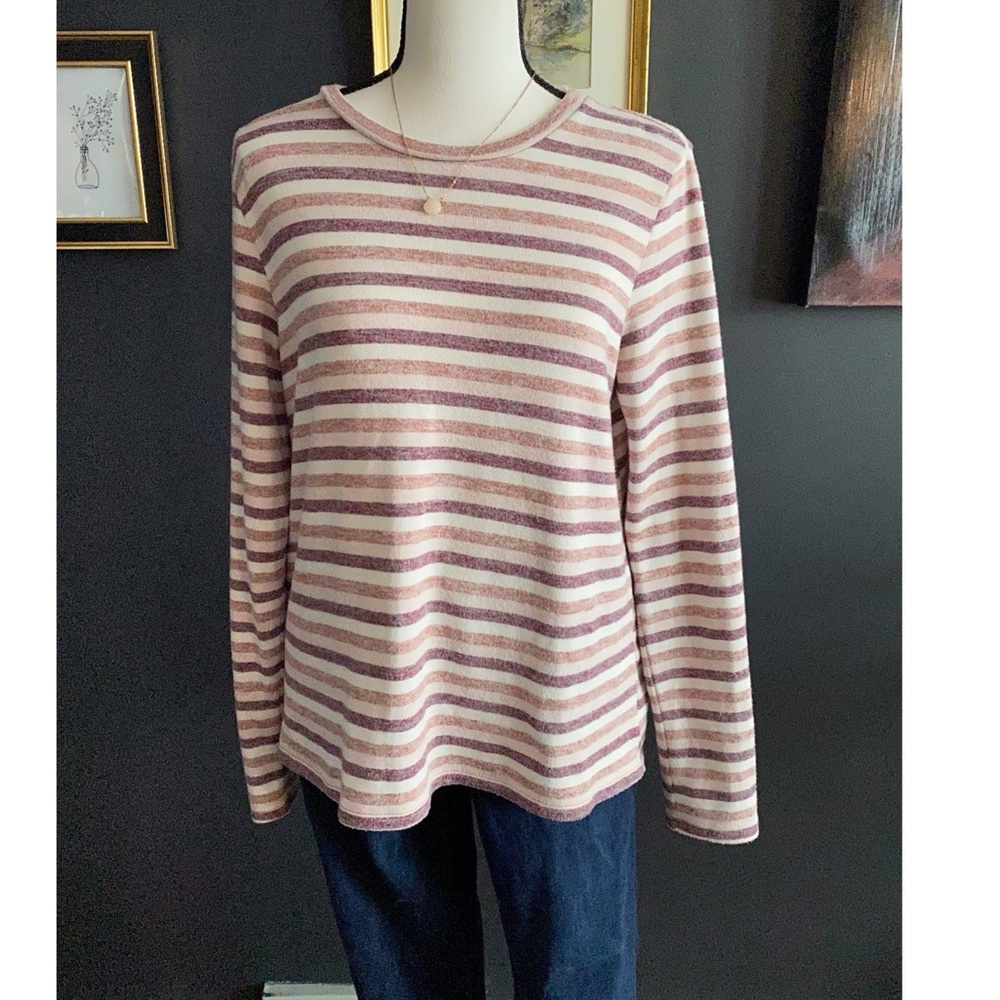 American Eagle Striped Soft & Sexy Plush Long Sleeve